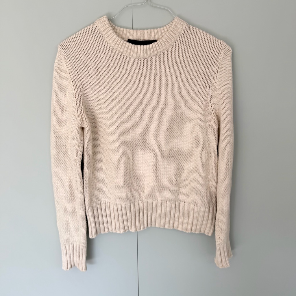 Jenni Kayne Women’s Cotton Blend Crew Neck Sweater In Ivory 625-7410-B22